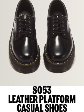 NWOT Dr. Martens 8053 Leather Platform Oxfords